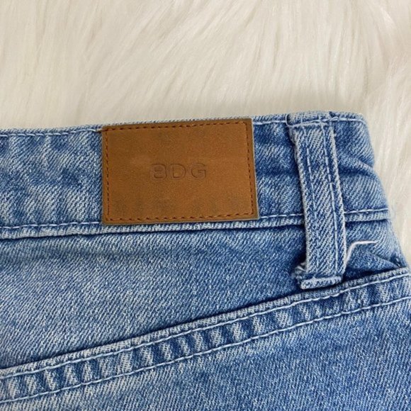 Urban Outfitters BDG Erin High Rise Shortie Crochet Jean Shorts - Picture 6 of 10